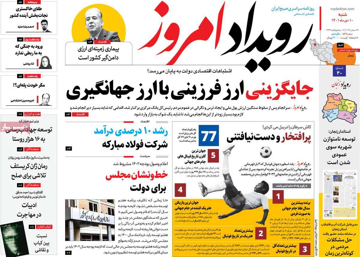 روزنامه رویداد امروز