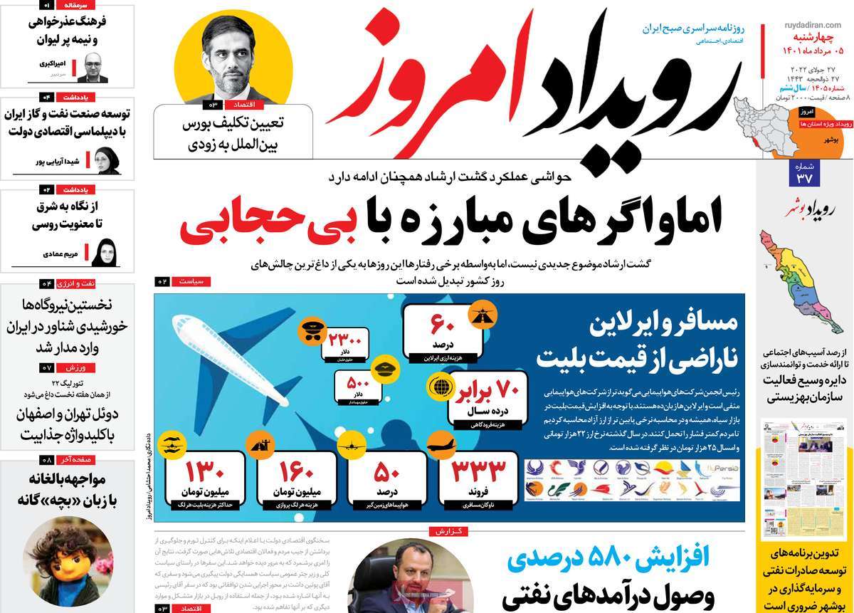 روزنامه رویداد امروز