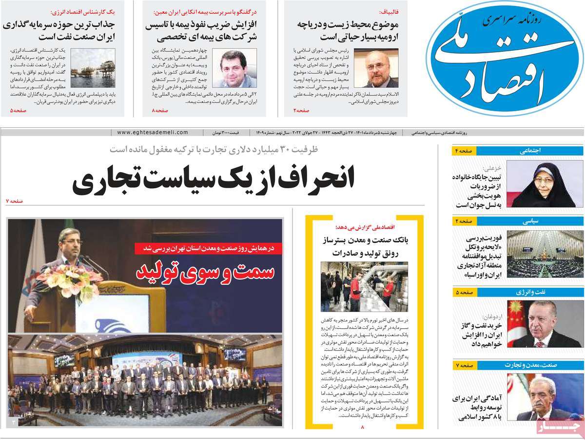 روزنامه اقتصاد ملی