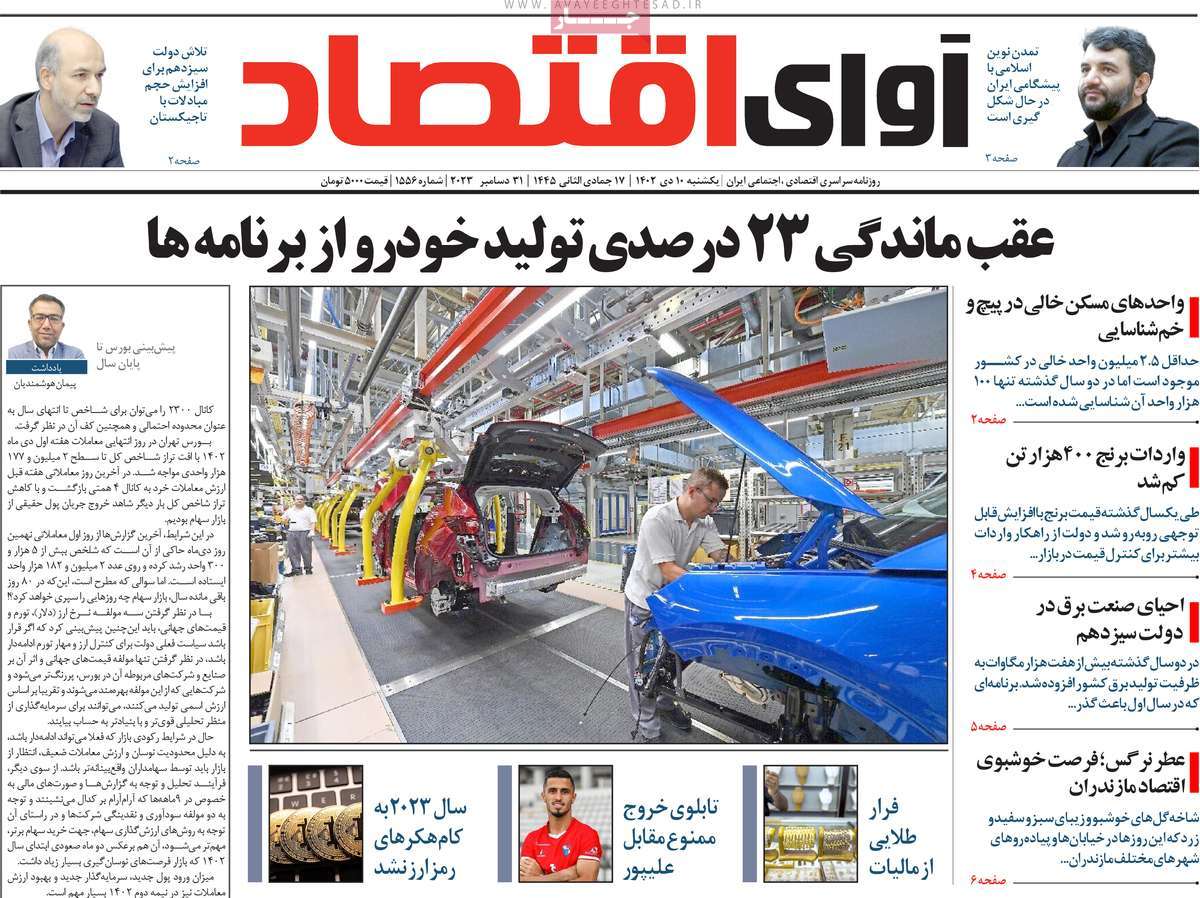 روزنامه آوای اقتصاد