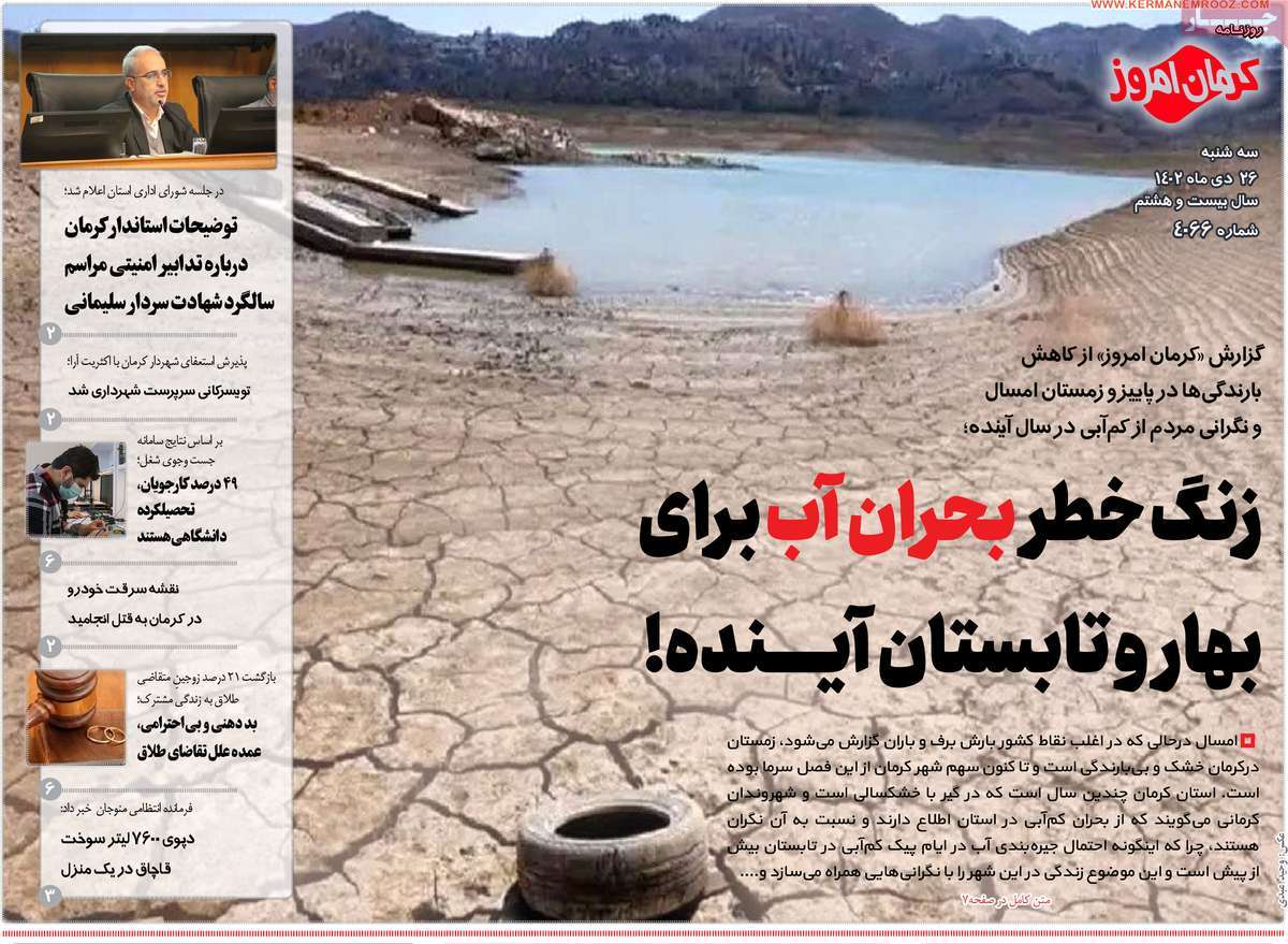 روزنامه کرمان امروز