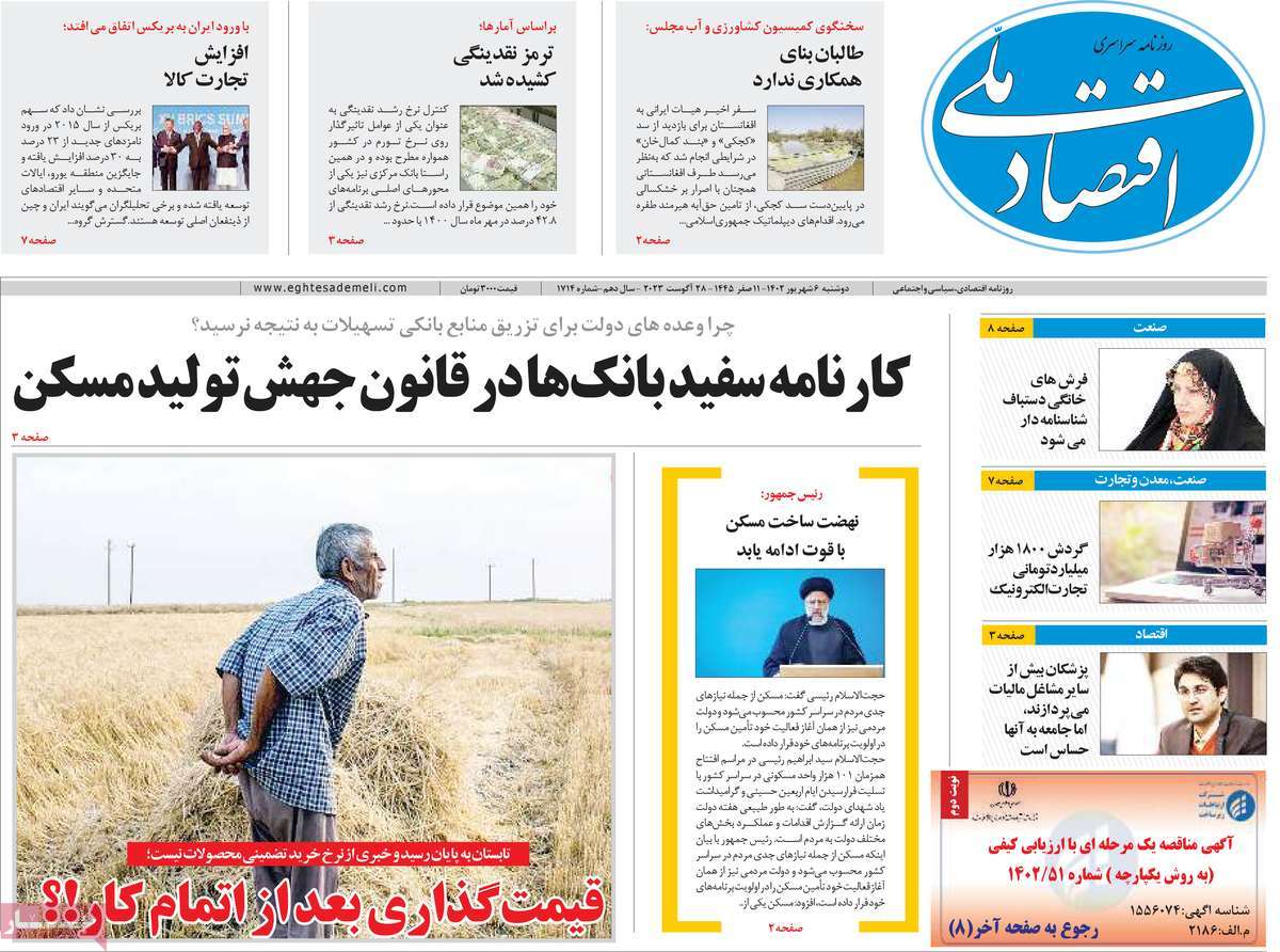 روزنامه اقتصاد ملی