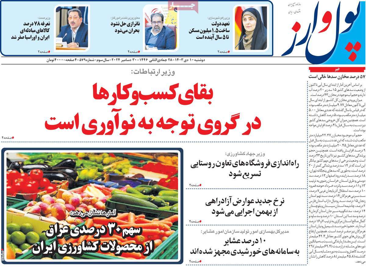 روزنامه پول و ارز