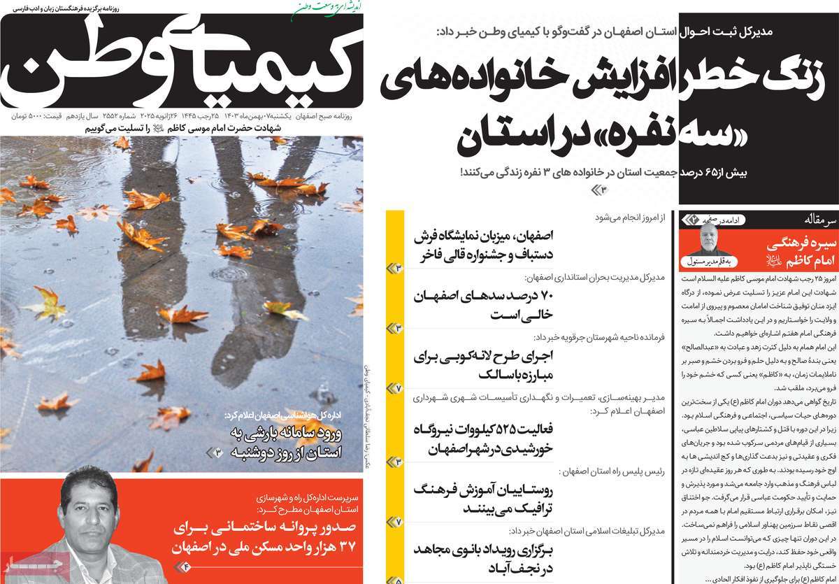 روزنامه کیمیای وطن