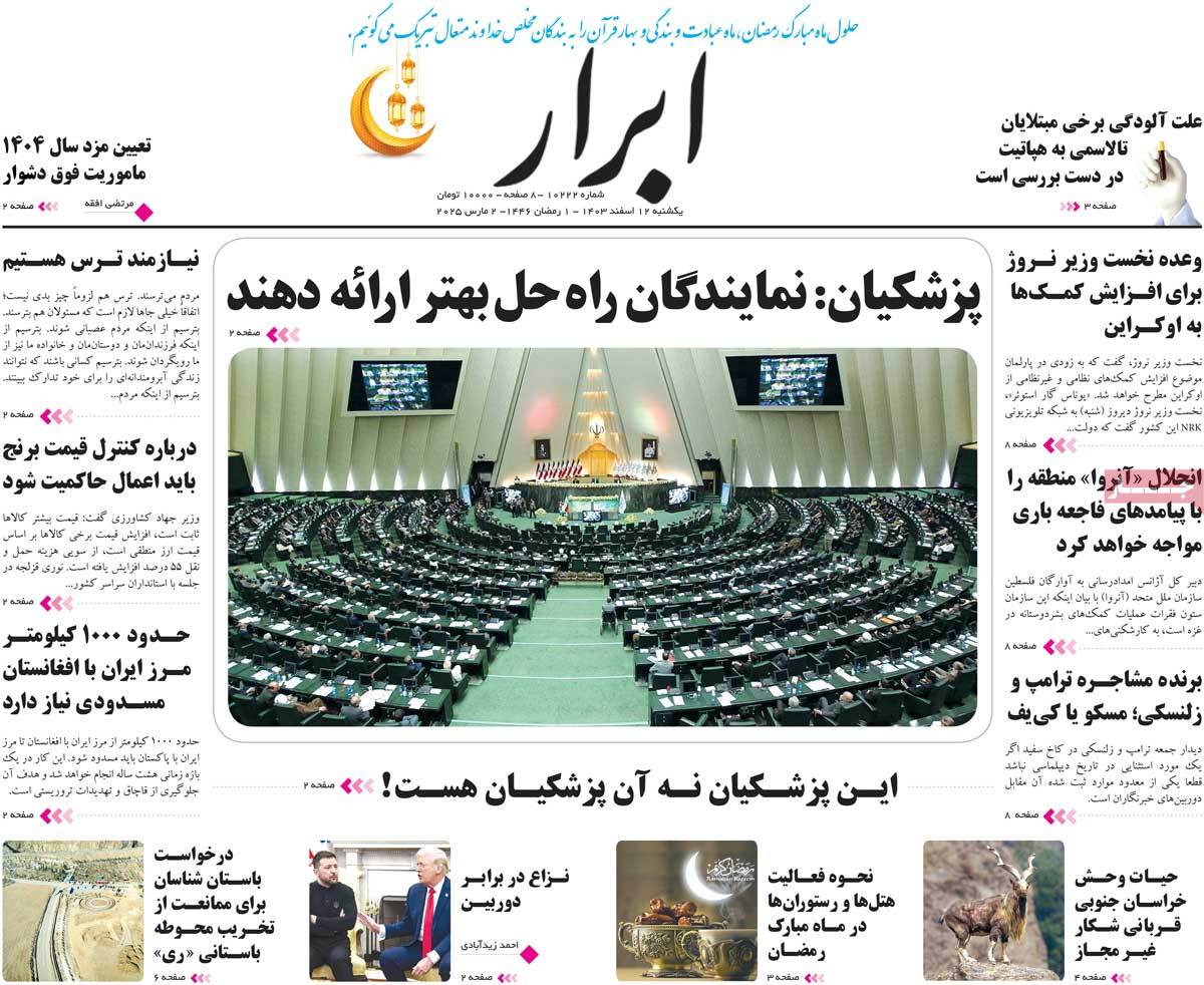 روزنامه ابرار