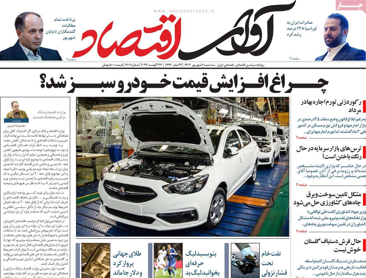 روزنامه آوای اقتصاد