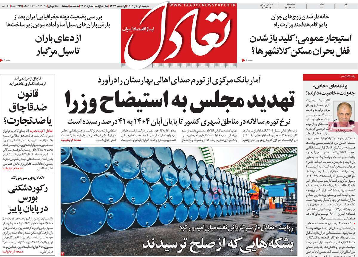 روزنامه تعادل