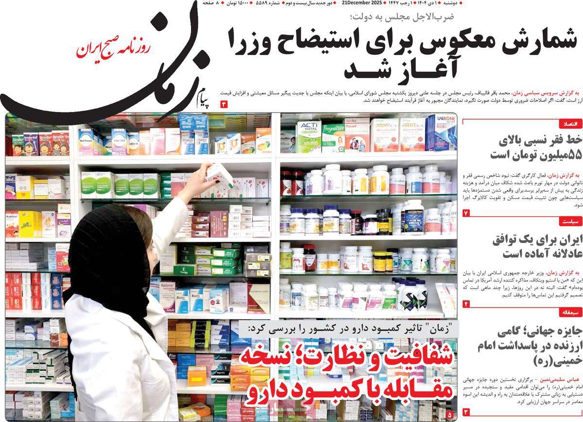 روزنامه پیام زمان