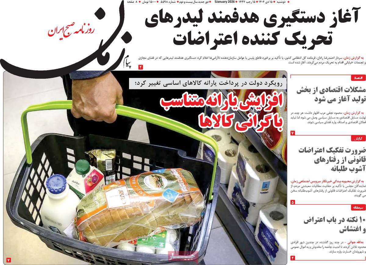 روزنامه پیام زمان