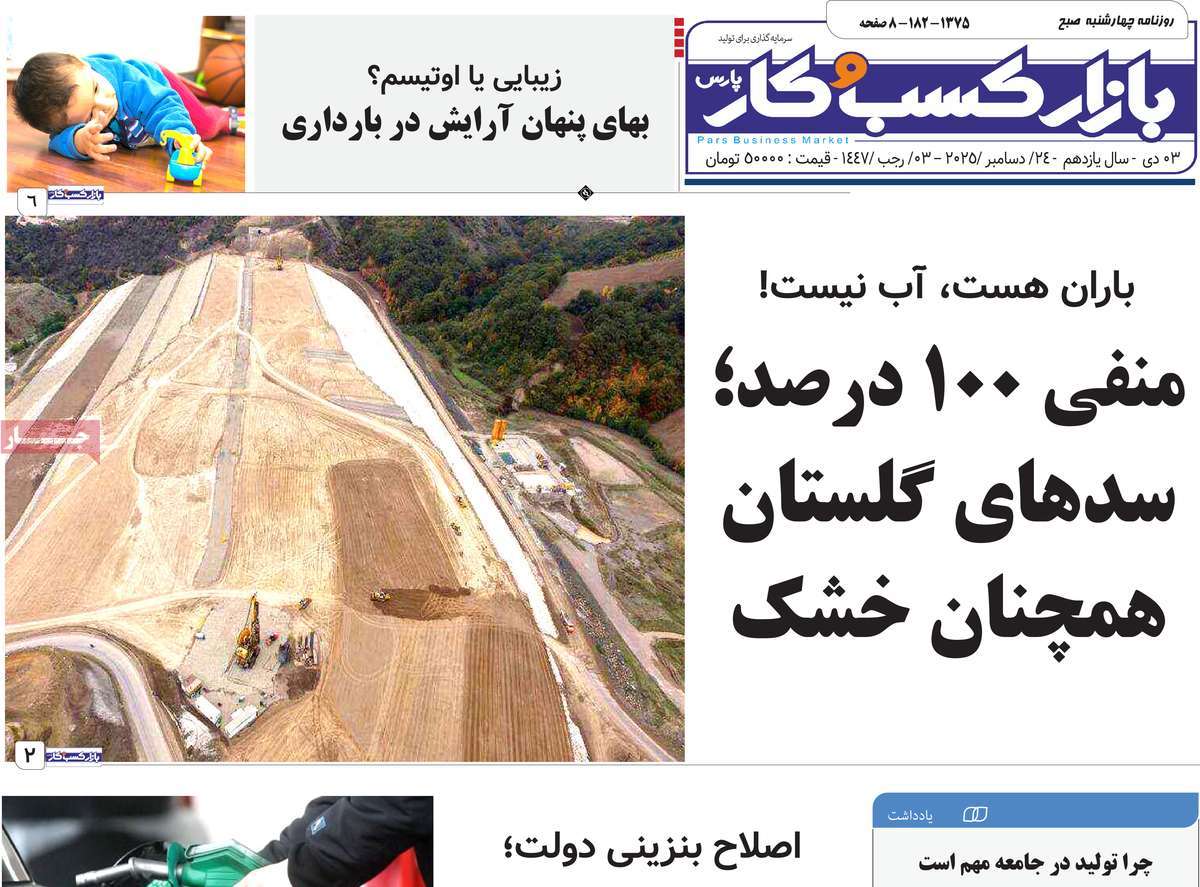 روزنامه بازار کسب و کار پارس