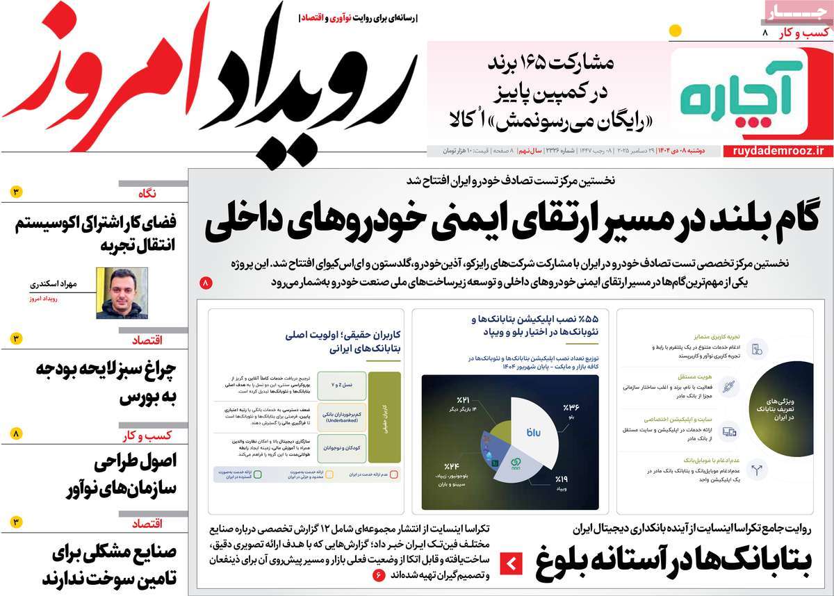 روزنامه رویداد امروز