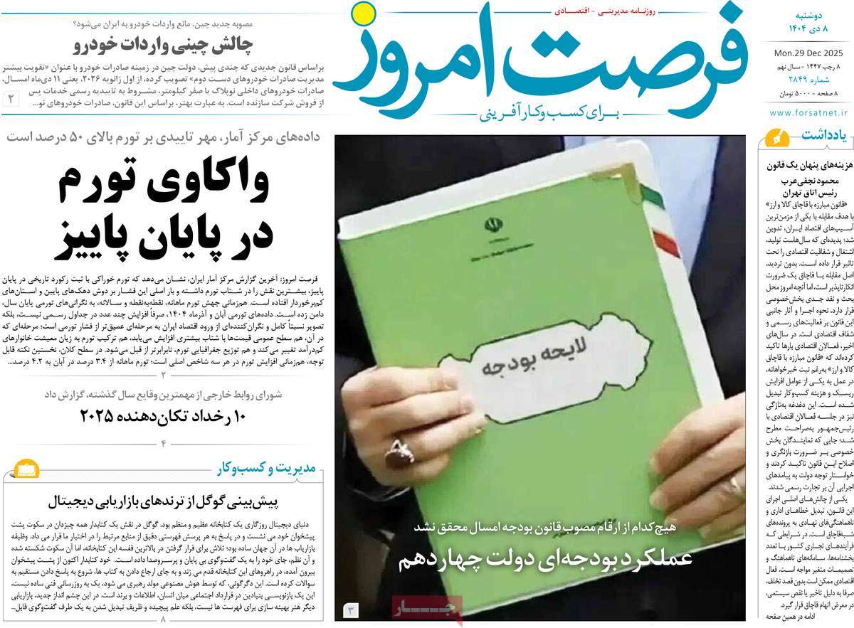 روزنامه فرصت امروز