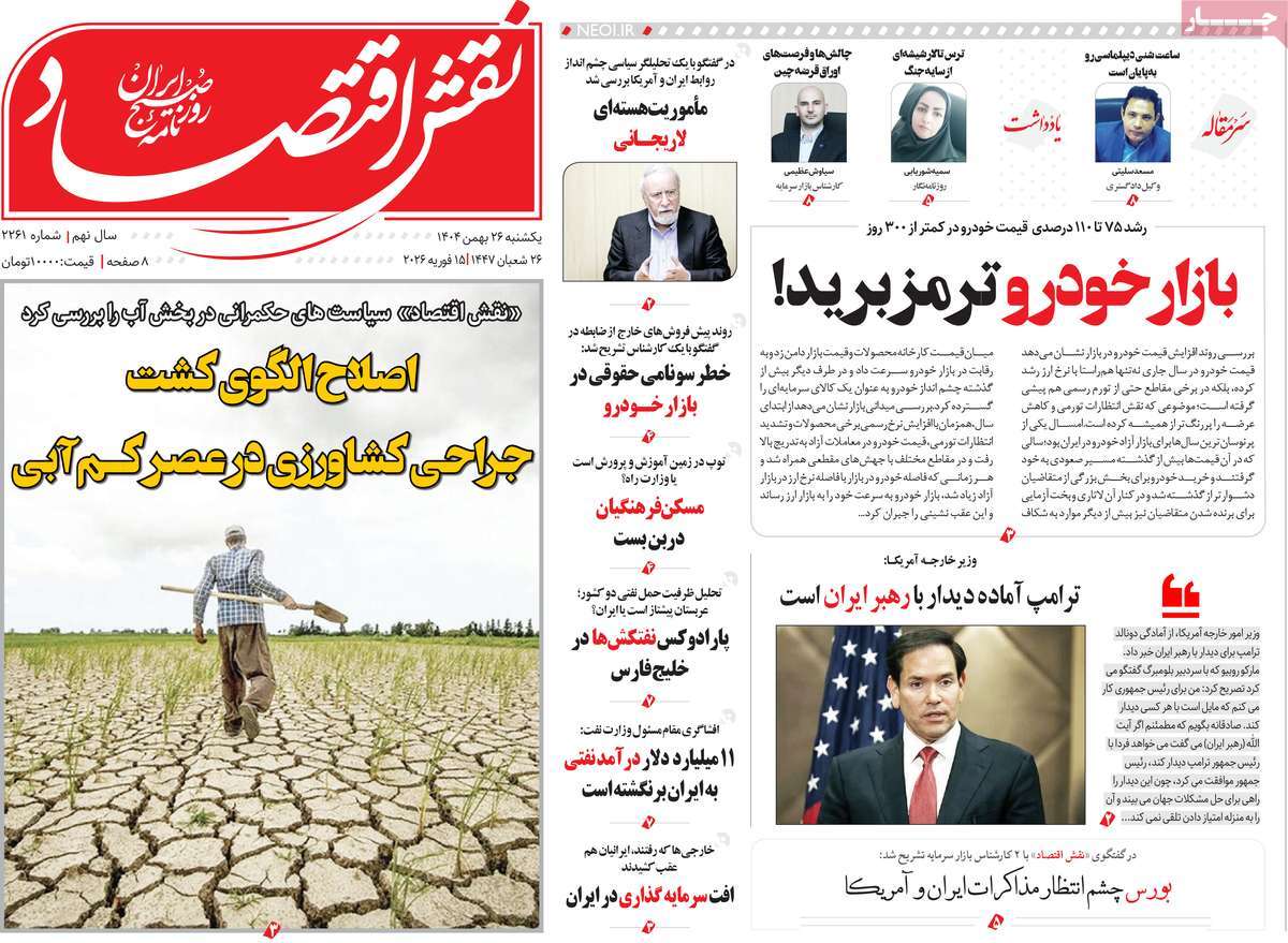 روزنامه نقش اقتصاد