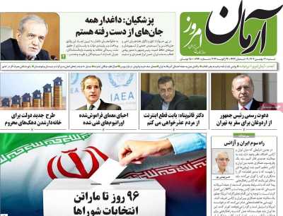 روزنامه آرمان امروز