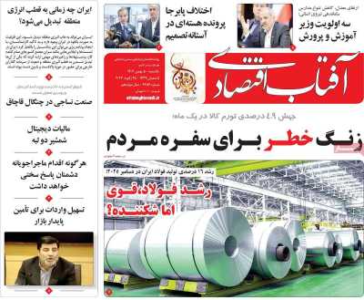 روزنامه آفتاب اقتصادی