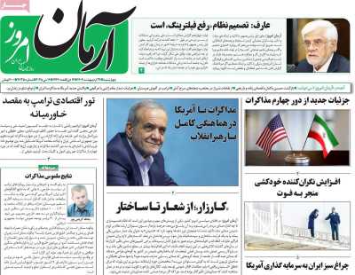 روزنامه آرمان امروز