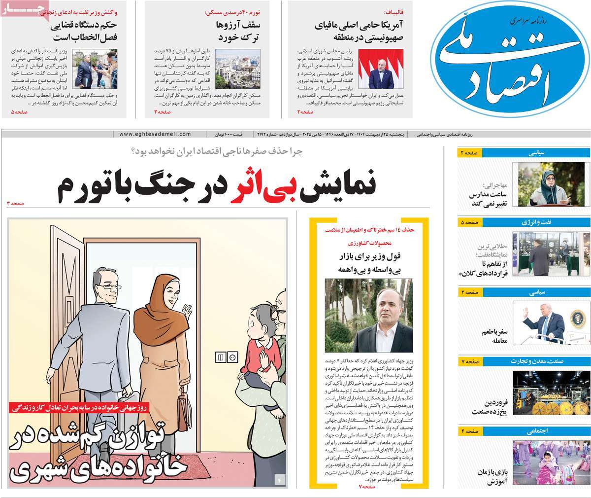 روزنامه اقتصاد ملی