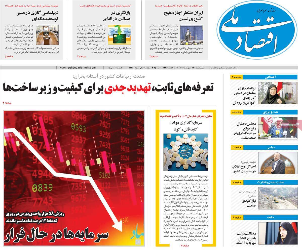 روزنامه اقتصاد ملی