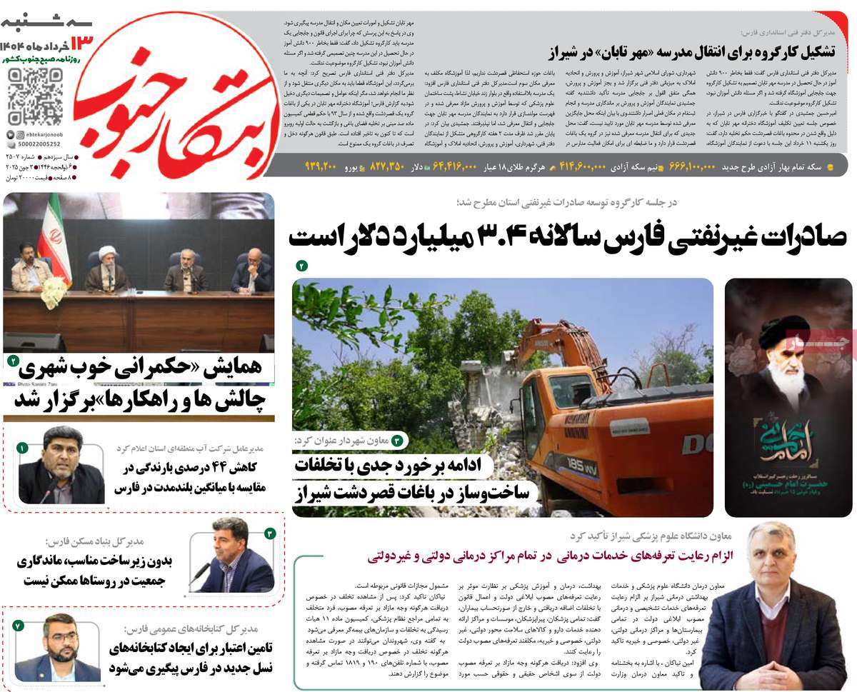 روزنامه ابتکار جنوب
