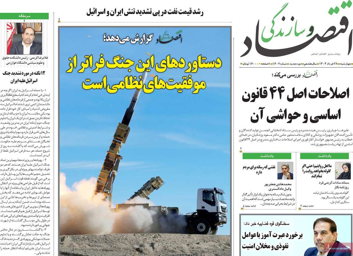 روزنامه اقتصاد و سازندگی