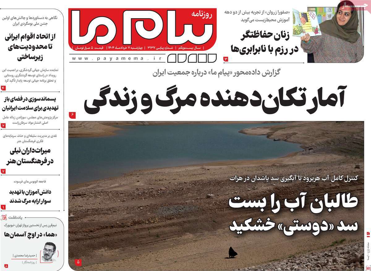 روزنامه پیام ما