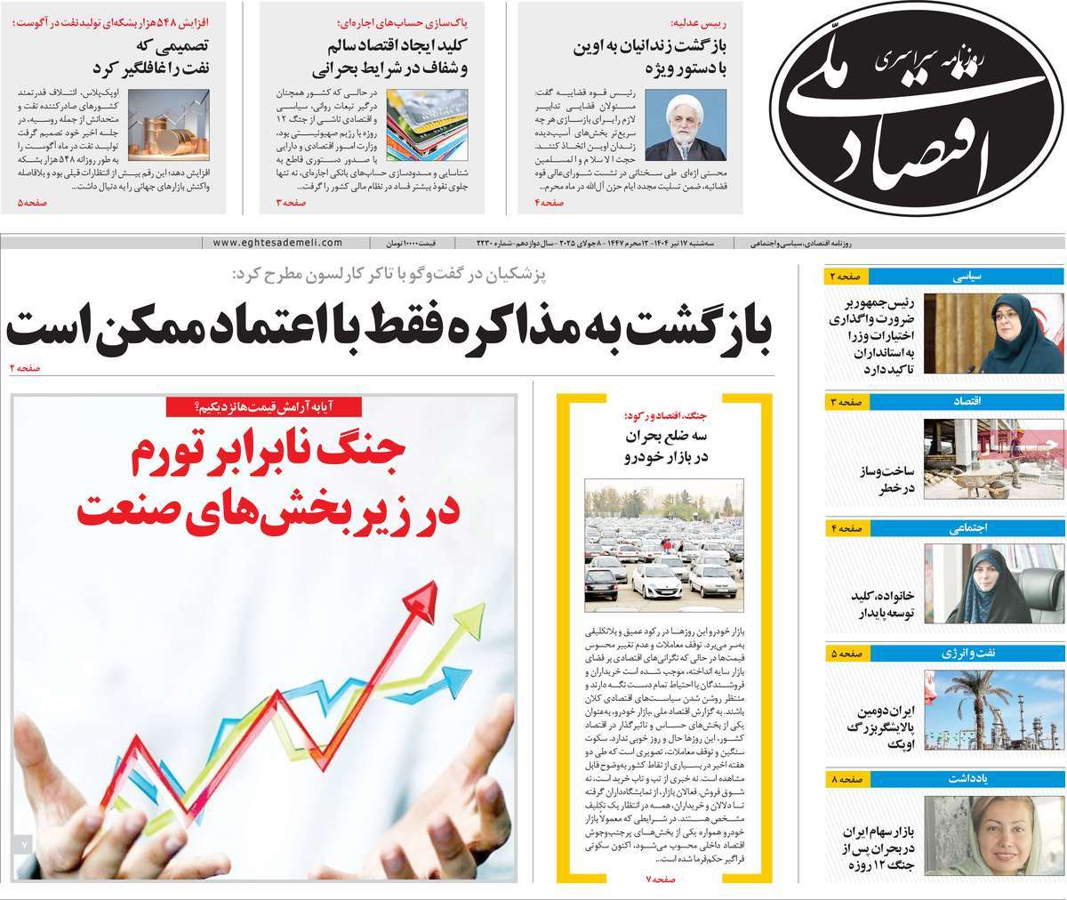 روزنامه اقتصاد ملی