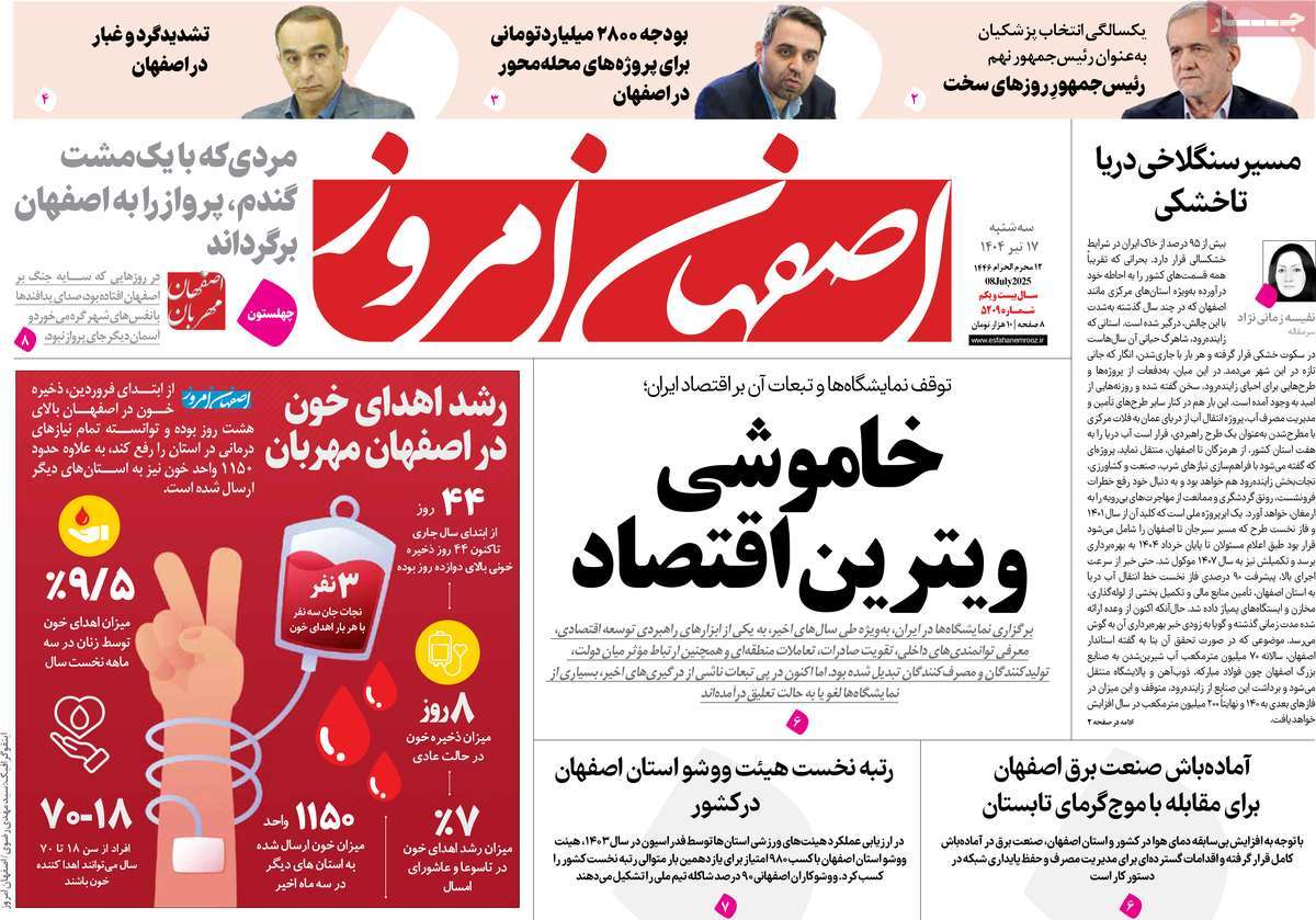 روزنامه اصفهان امروز