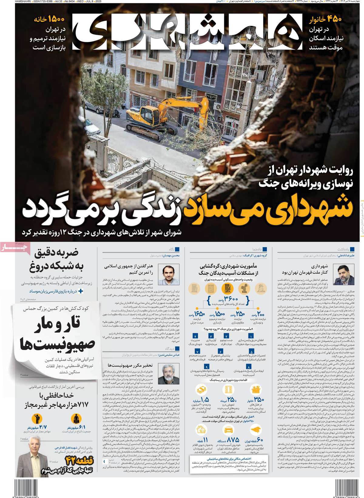 روزنامه همشهری