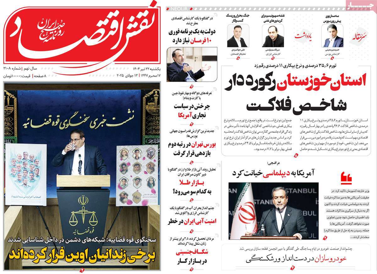 روزنامه نقش اقتصاد