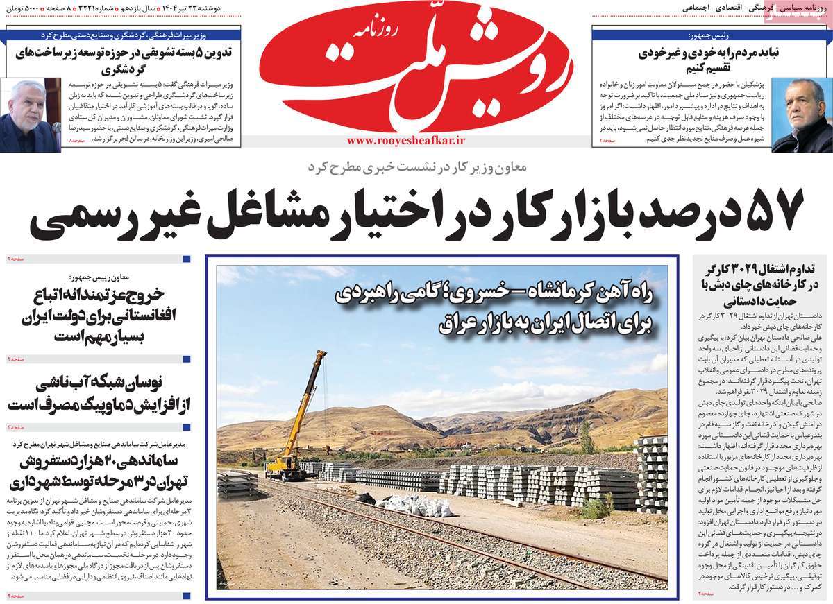 روزنامه رویش ملت