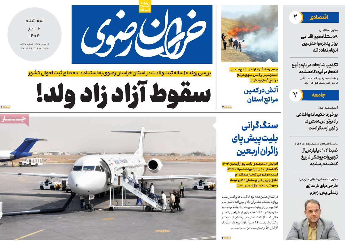 روزنامه خراسان رضوی