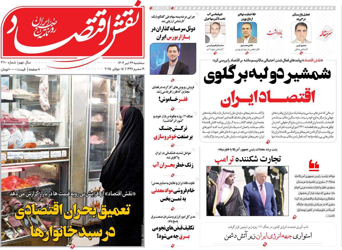 روزنامه نقش اقتصاد