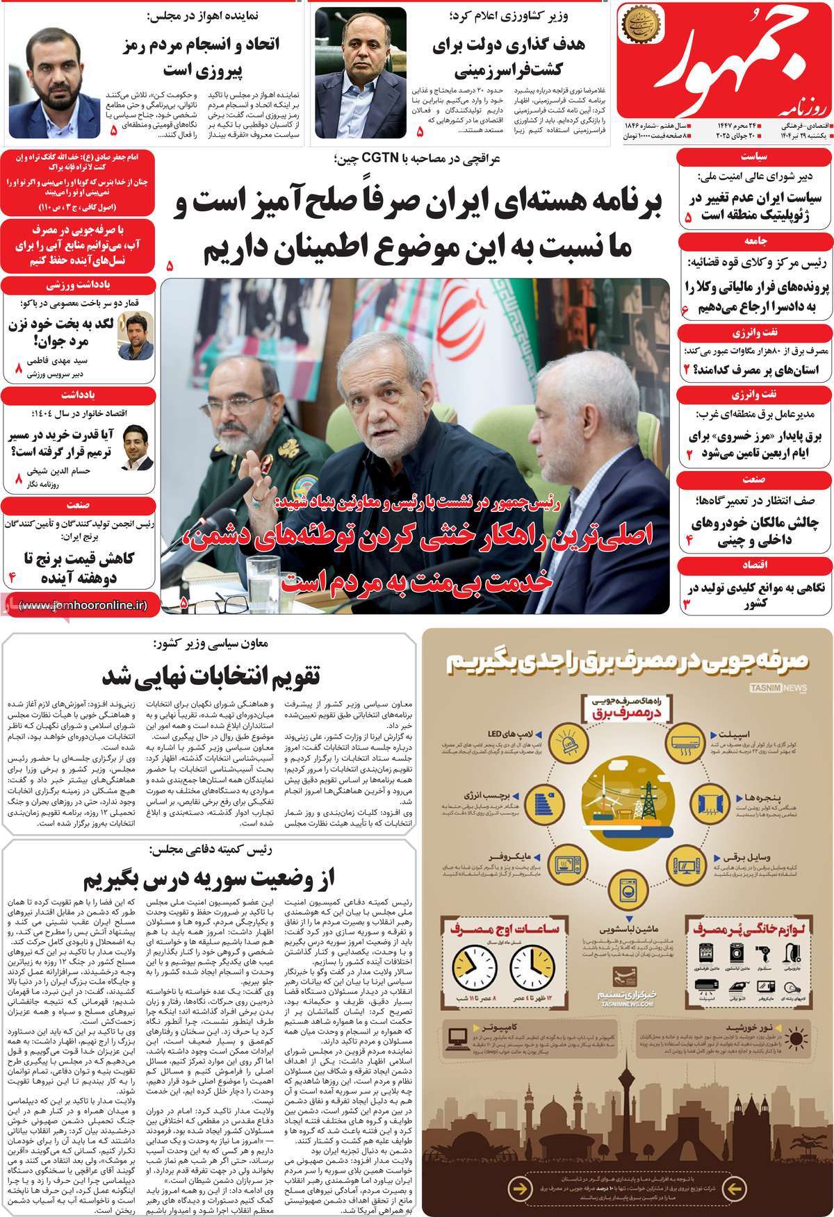 روزنامه جمهور