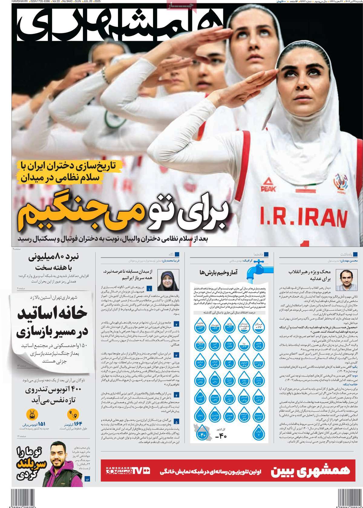 روزنامه همشهری