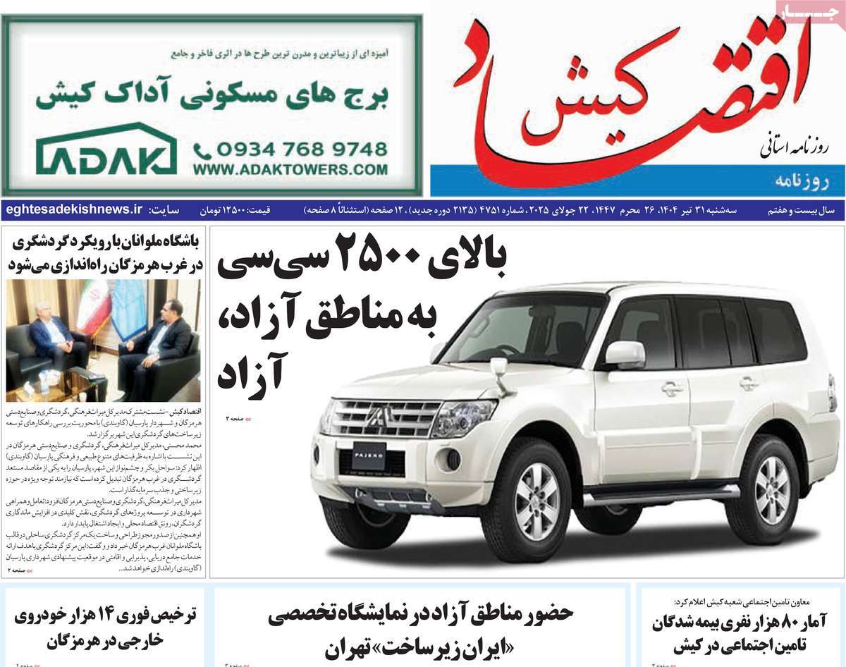 روزنامه اقتصاد کیش