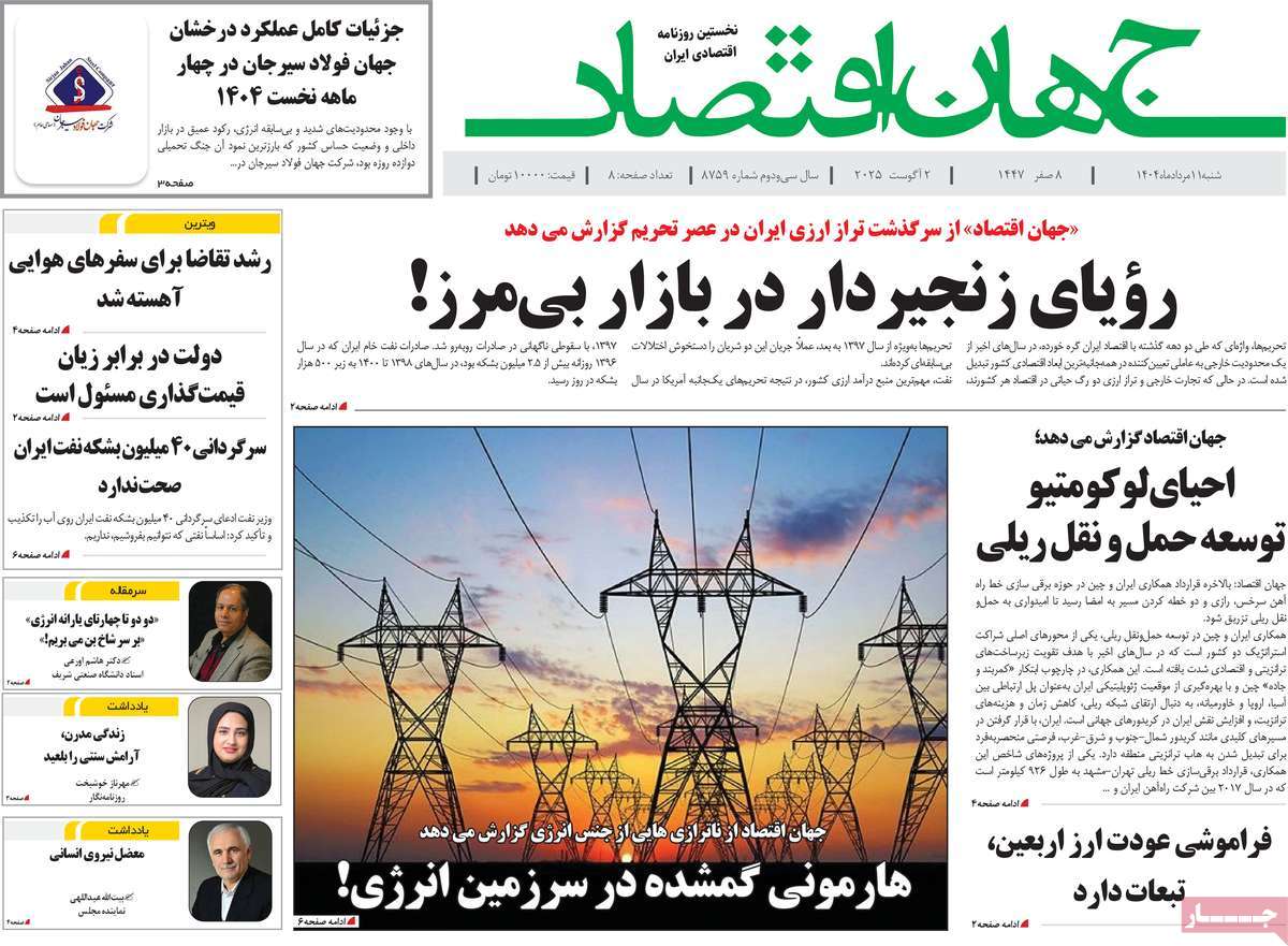 روزنامه جهان اقتصاد