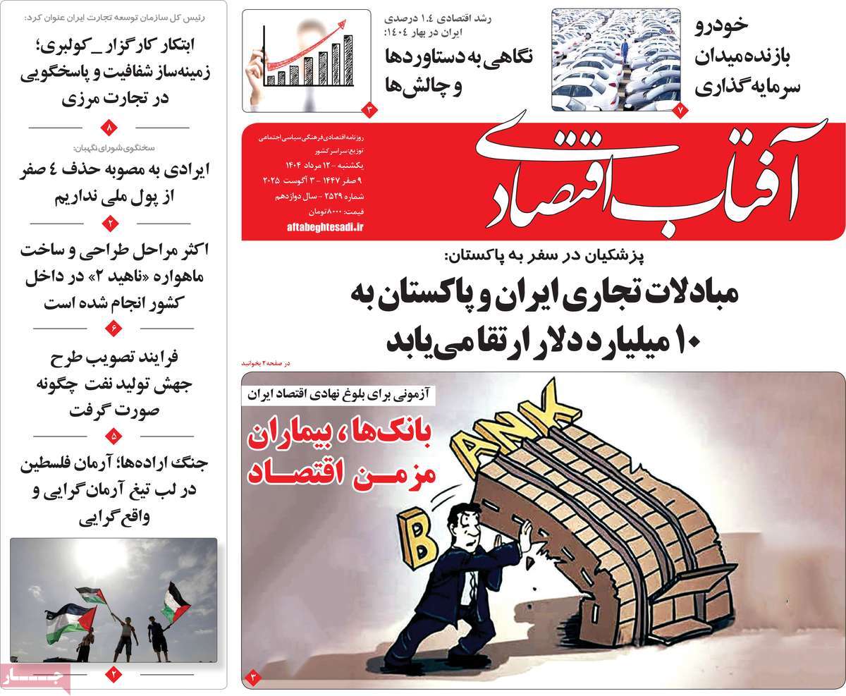 روزنامه آفتاب اقتصادی