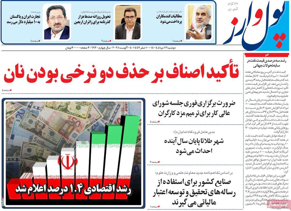 روزنامه پول و ارز