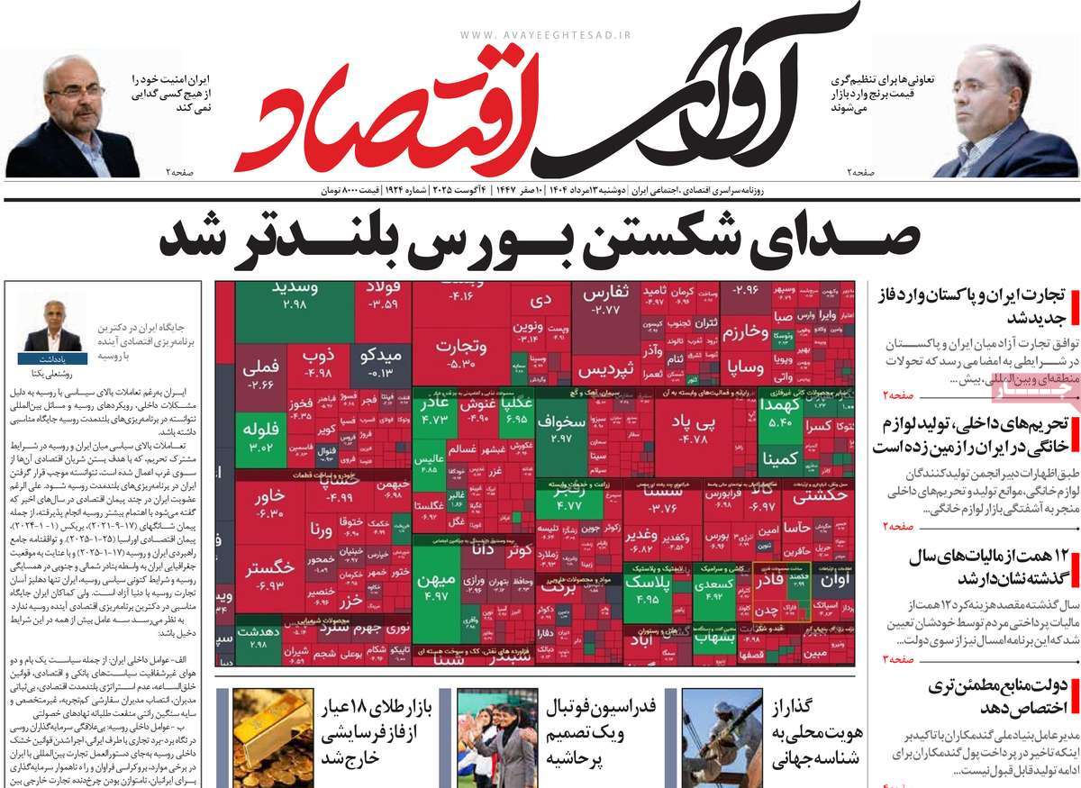 روزنامه آوای اقتصاد