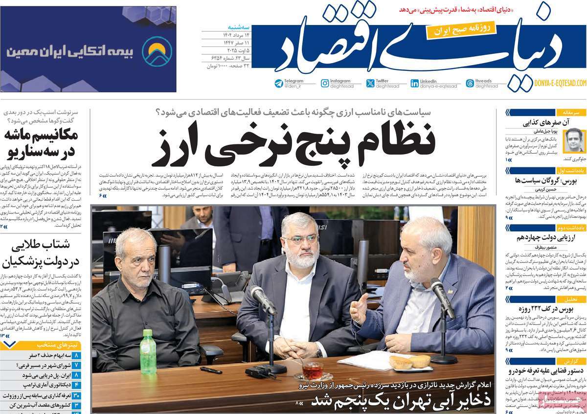 روزنامه دنیای اقتصاد