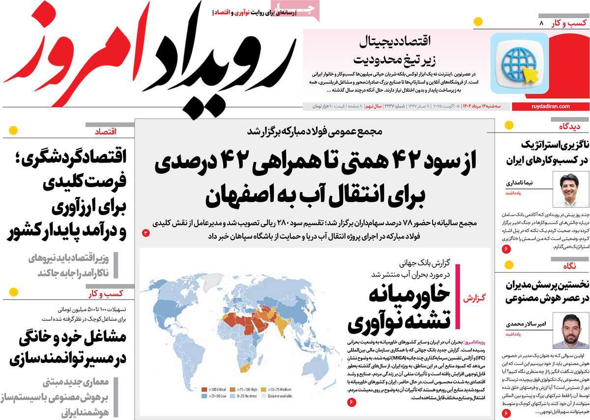 روزنامه رویداد امروز