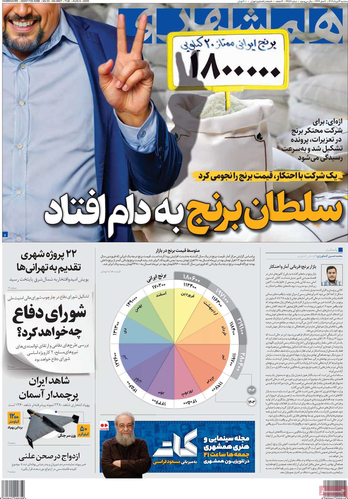 روزنامه همشهری