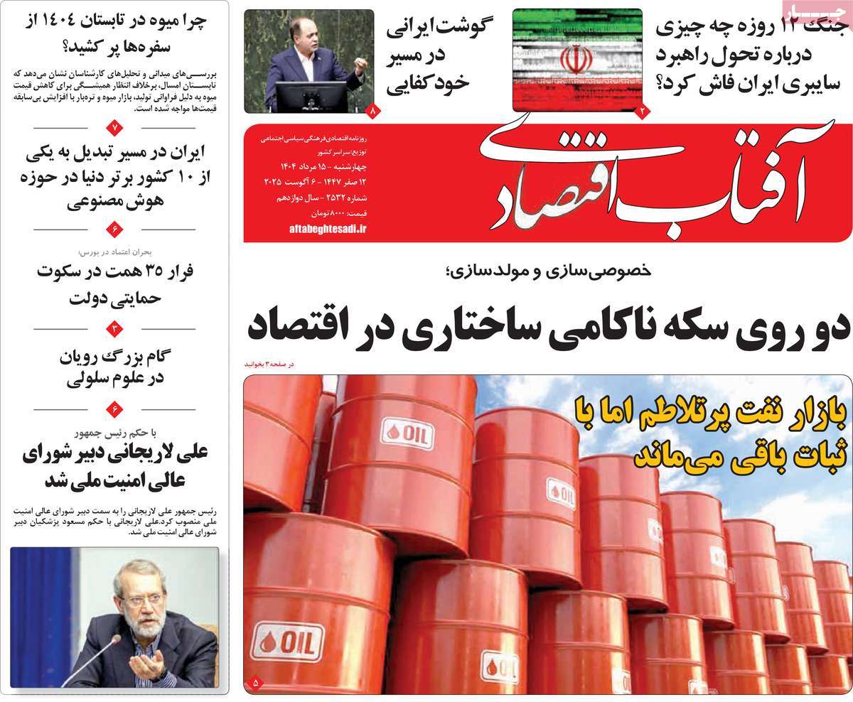 روزنامه آفتاب اقتصادی