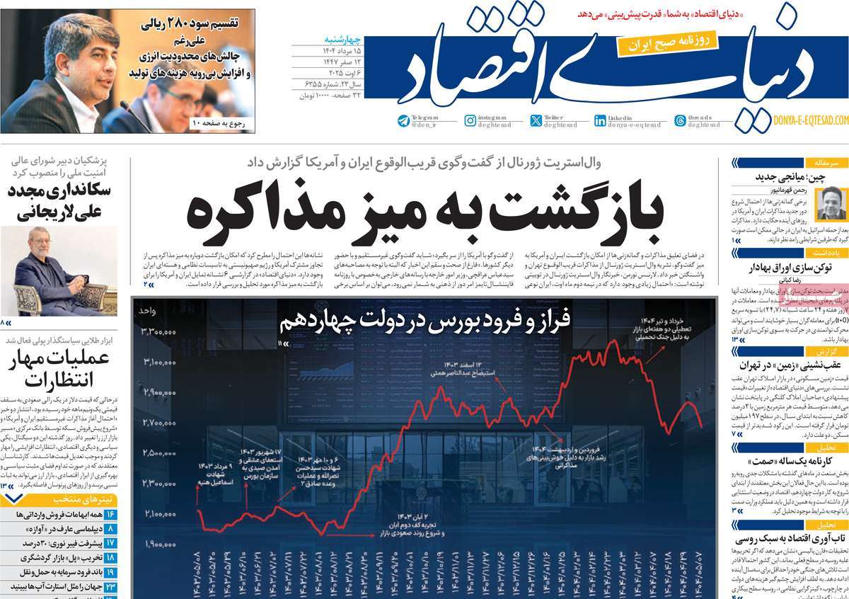 روزنامه دنیای اقتصاد