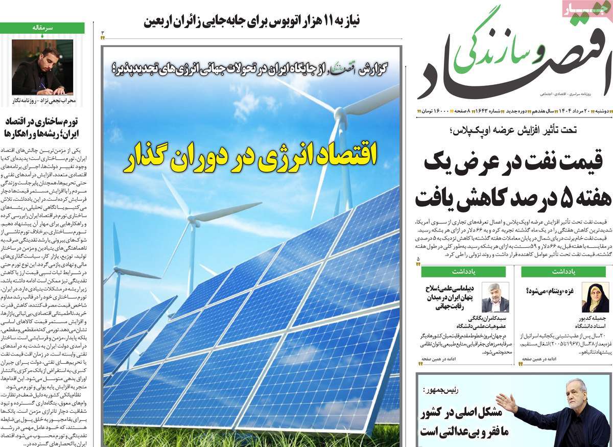 روزنامه اقتصاد و سازندگی