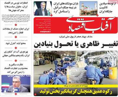 روزنامه آفتاب اقتصادی