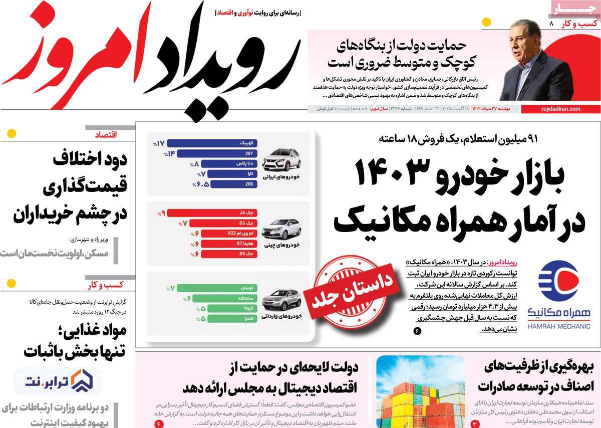 روزنامه رویداد امروز