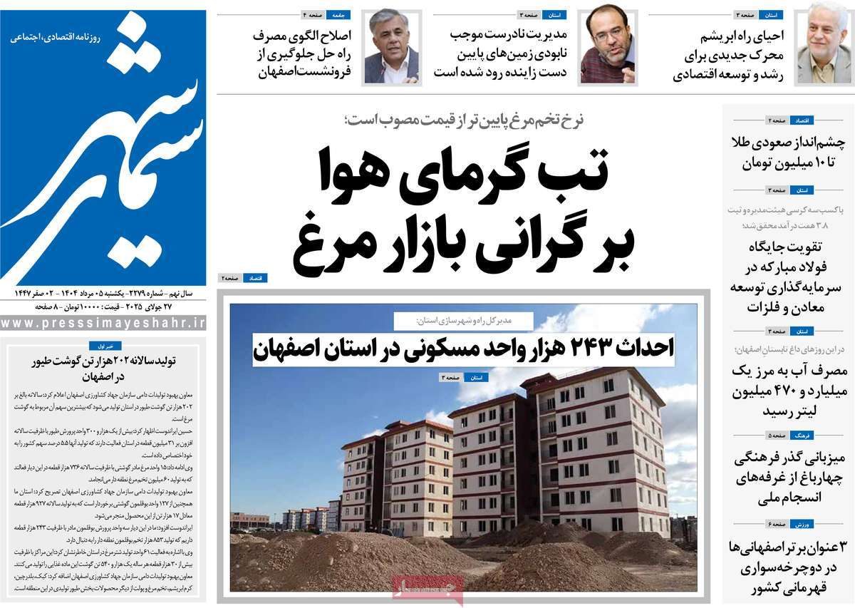 روزنامه سیمای شهر