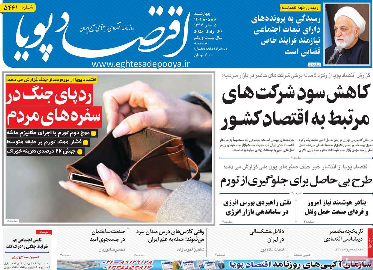 روزنامه اقتصاد پویا