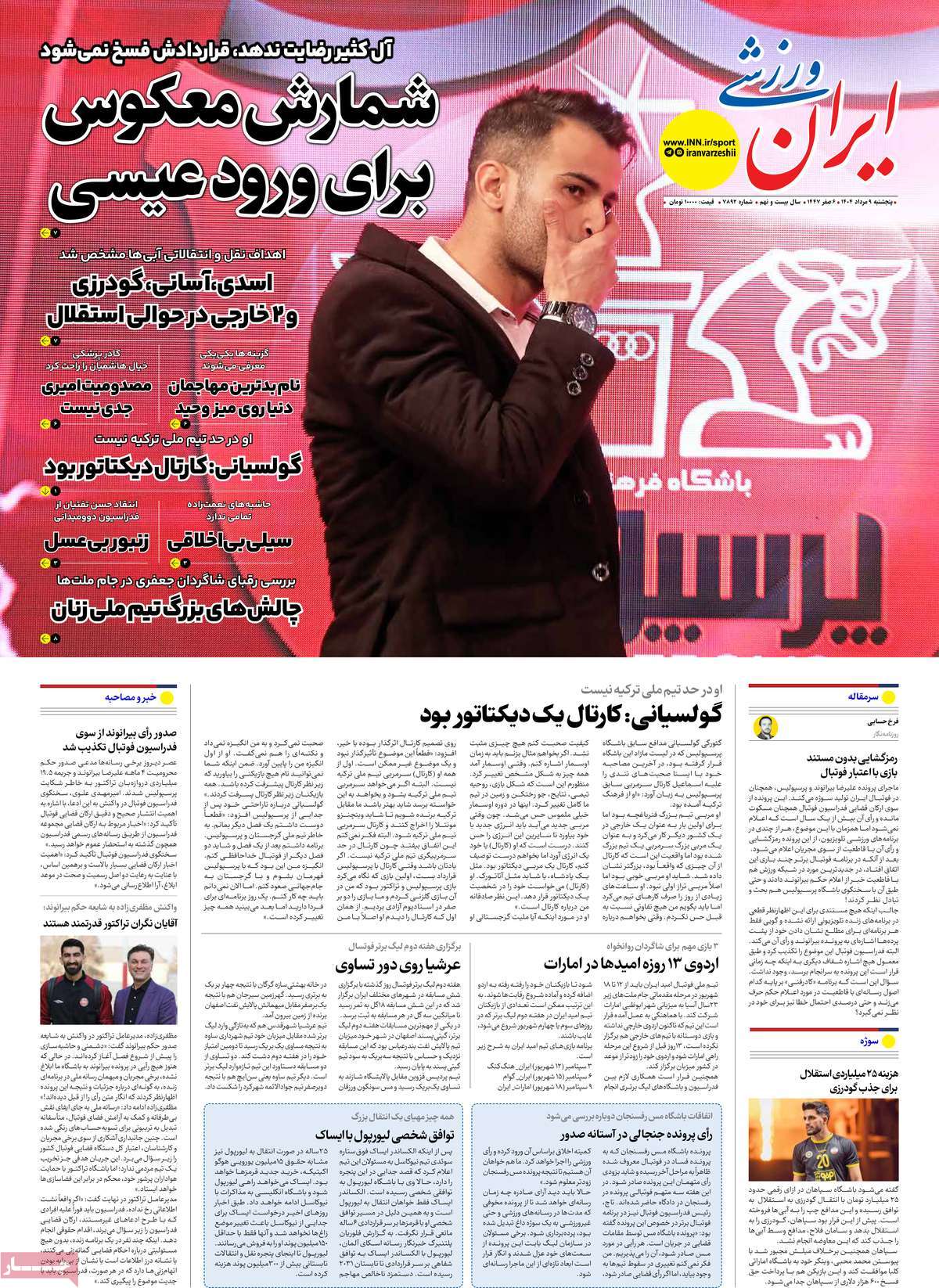 روزنامه ایران ورزشی
